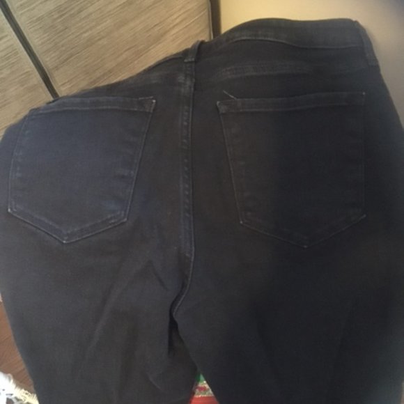 Old Navy black denim jeans size M - Picture 2 of 3